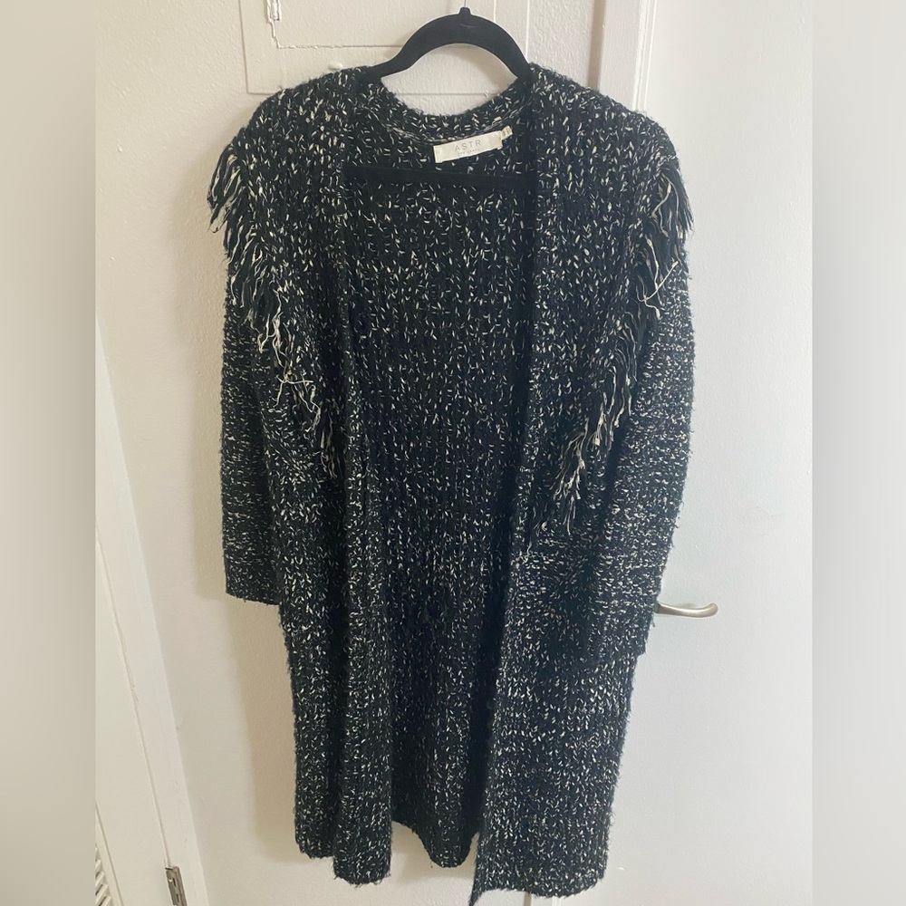 Astr Opal Marled Cardigan in Black Taupe XS $50 OBO - Picture 5 of 6